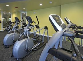 Schaumburg apartment for rent - a gym with several pieces of exercise equipment